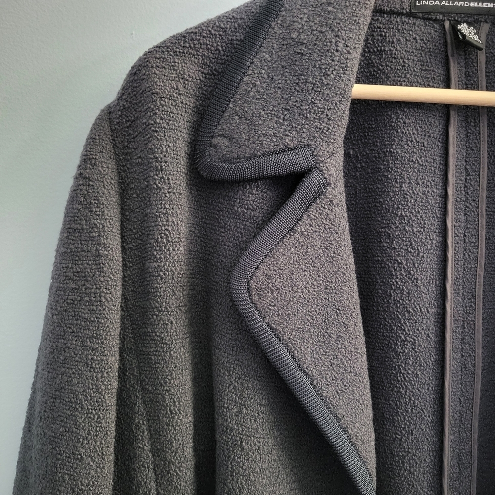 LINDA ALLARD ELLEN TRACY Size 16 Women's Wool Blend Minimalist Blazer - Picture 6 of 9